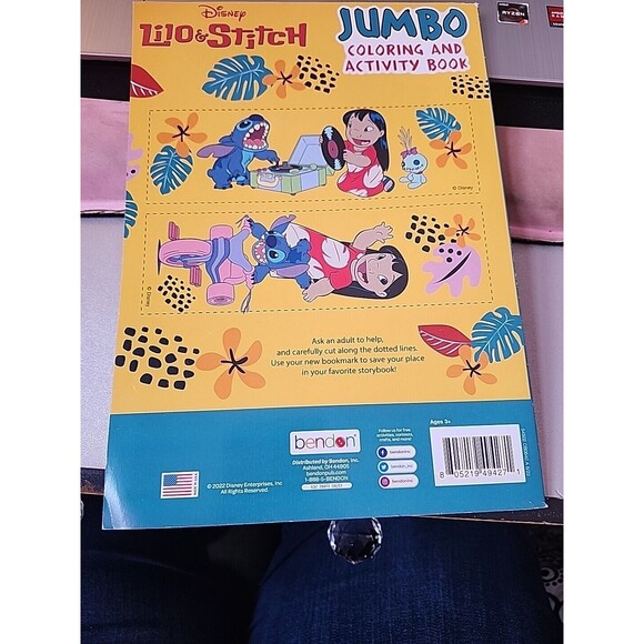 Disney Lilo & Stitch Coloring & Activity Book for Kids With Bonus Bookmarks - Picture 6 of 6